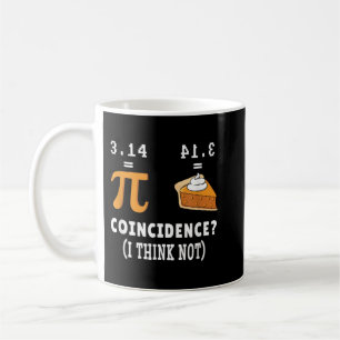 Caneca De Café Coincidência Não Pi Pie Math Memth Nerd Math Geek 