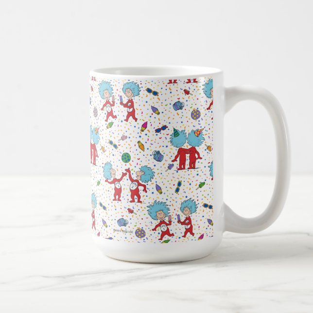 Caneca De Café Coisa Uma Coisa Dois Padrões De Celebração (Direita)