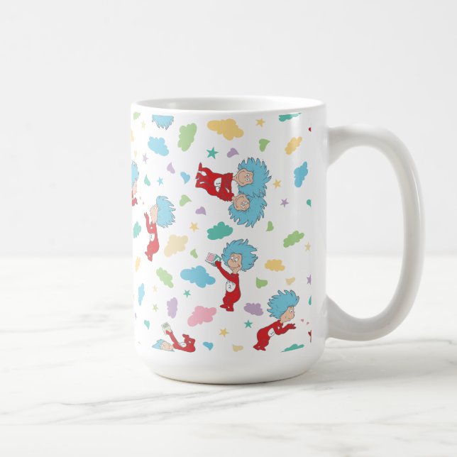 Caneca De Café Coisa Uma Coisa Dois Padrões De Coisas Doce (Direita)