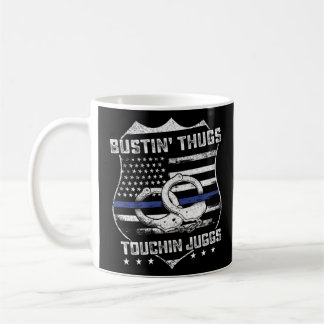 Caneca De Café Coisas De Engano Tocando Juggs Policiais Humor Gag