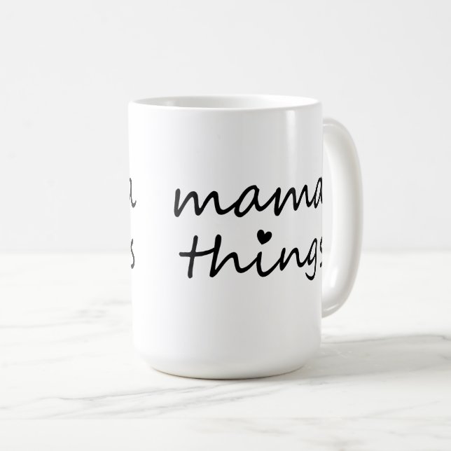 Caneca De Café Coisas de Mamãe Primeiro Dia das Mães Nova Mãe (Frente Esquerda)