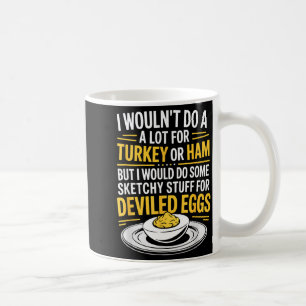 Caneca De Café Coisas engraçadas e suspeitas para dizer sobre ovo