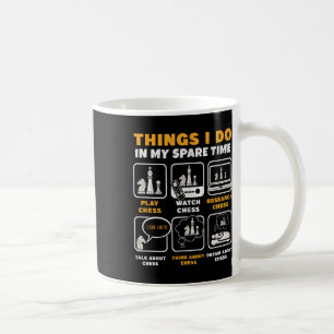 Caneca De Café Coisas Engraçadas que Jogadores de Xadrez Fazem no