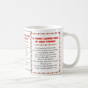 Caneca De Café Coisas que engraçadas eu aprendi de meus grandes