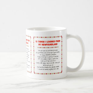 Caneca De Café Coisas que engraçadas eu aprendi de minha Terra