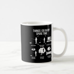 Caneca De Café Coisas Que Eu Faço No Meu Tempo Livre Pescar Novel