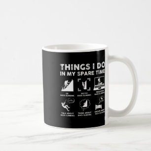 Caneca De Café Coisas que faço no meu tempo livre Amante de escal