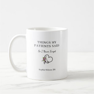 Caneca De Café Coisas que Meus Pacientes Disseram Enfermeira Engr