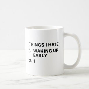 Caneca De Café Coisas Que Odeio