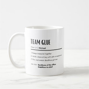 Caneca De Café Cola de Equipe Definição Nome Personalizado Colega