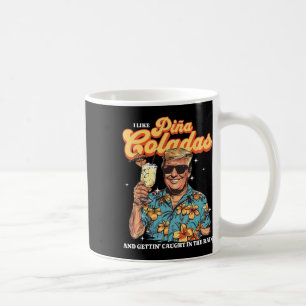 Caneca De Café Coladas Donald Trump Summer Vacation Hawaii Beach