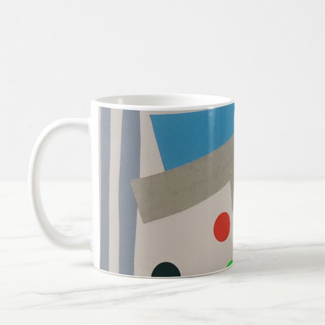 Caneca De Café Colagem brilhante Abstrato (Esquerda)