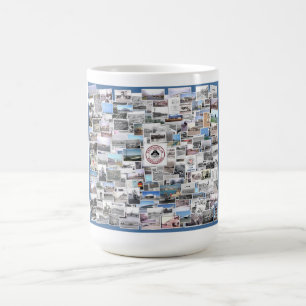 Caneca De Café Colagem da Base Aérea de Tachikawa, Japão, 1945-