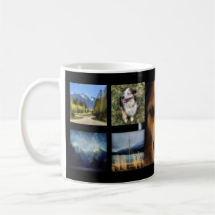 Caneca De Café Colagem da foto de Instagram do costume 9