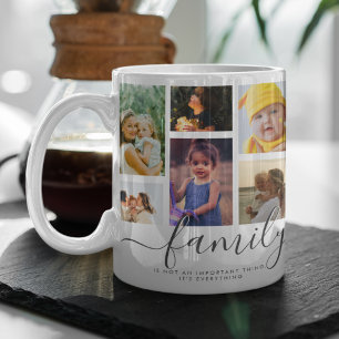 Caneca De Café Colagem de 18 Fotos Lindo Amor Família Memória