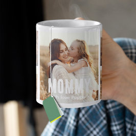Caneca De Café Colagem de 5 Fotos da Mamãe Fashion