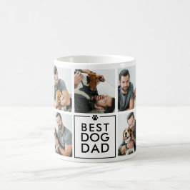Caneca De Café Colagem de 7 Fotos de Melhor Pai de Cachorro Moder