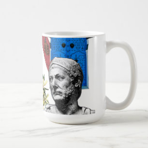 Caneca De Café Colagem de Adesivos da Tunísia   Cultura Tunisiana
