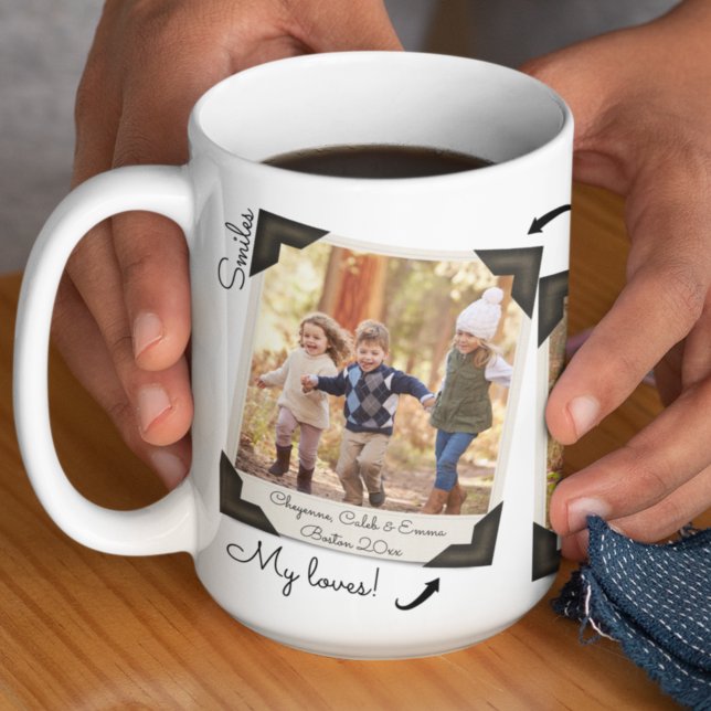 Caneca De Café Colagem de Álbum de Fotografias da Família Totalme (Criador carregado)