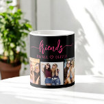 Caneca De Café Colagem de Amigos Pretos Rosa Quente 3 Fotografias<br><div class="desc">Celebrar seu vínculo especial com o Hot Pink Friends 3 Photo Friendship Collage Coffee Mug. Esta caneca vibrante mostra uma colagem de três fotos queridas, capturando momentos inesquecíveis com seus melhores amigos. O design cor-de-rosa quente adiciona um toque divertido e na moda, fazer uma peça sobressalente para qualquer amante de...</div>