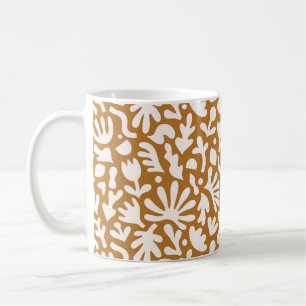 Caneca De Café Colagem de arte contemporânea desenhada à mão c
