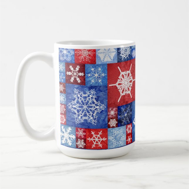 Caneca De Café Colagem de Floco de Neve do 250º Aniversário (Esquerda)