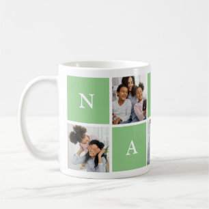 Caneca De Café Colagem de Fotografias da Avó Personalizada 5