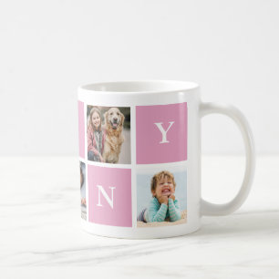Caneca De Café Colagem de Fotografias da Avó Personalizada 5