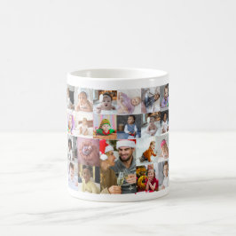 Caneca De Café Colagem de Fotografias do Design 21