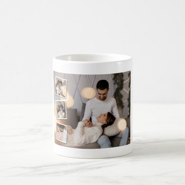 Caneca De Café Colagem de Fotografias do Design 4 (Centro)