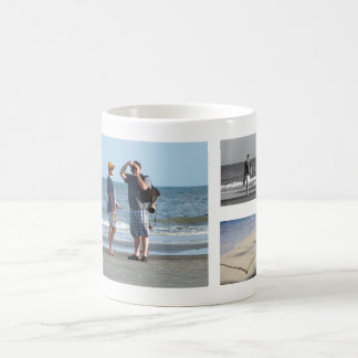 Caneca De Café Colagem de Fotografias do Design 5 | Férias Famili