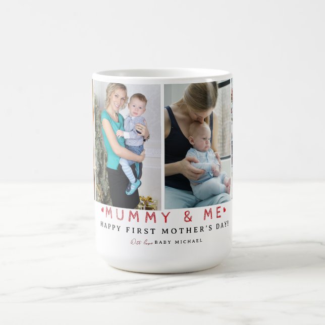 Caneca De Café Colagem de Fotografias 'Mamãe & Me' Custa | Mãe ru (Centro)