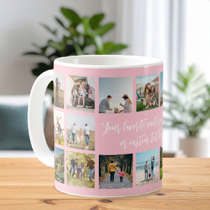 Caneca De Café Colagem de Fotografias Moderna Personalizada a Ros