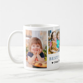 Caneca De Café Colagem de Fotografias Personalizada do Melhor Tio