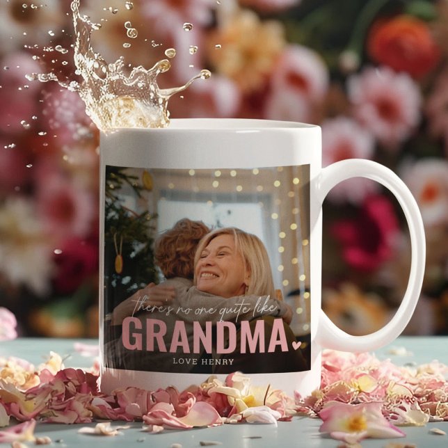 Caneca De Café Colagem de Fotografias Personalizada Fofo Mantenha (Criador carregado)