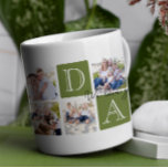 Caneca De Café Colagem de Fotografias Personalizada Love 7<br><div class="desc">Pai personalizado Love 7 Photo Collage Mug - Comemore o Pai com um eterno e elegante que é tão especial quanto ele! Esta caneca de colagem de fotos soletra "Pai em blocos coloridos de tendências, enquadrar lindamente seus momentos familiares favoritos. O delicado roteiro "Nós te amamos!" acrescenta um toque sincero,...</div>