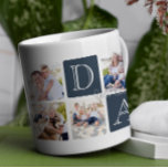 Caneca De Café Colagem de Fotografias Personalizada Love 7<br><div class="desc">Pai personalizado Love 7 Photo Collage Mug - Comemore o Pai com um eterno e elegante que é tão especial quanto ele! Esta caneca de colagem de fotos soletra "Pai em blocos coloridos de tendências, enquadrar lindamente seus momentos familiares favoritos. O delicado roteiro "Nós te amamos!" acrescenta um toque sincero,...</div>