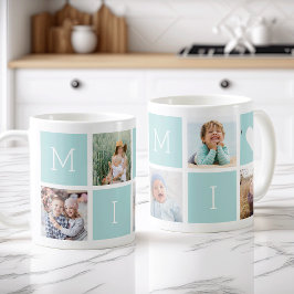 Caneca De Café Colagem de Fotografias Personalizada Mimi Avó 5