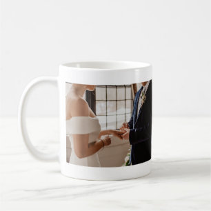 Caneca De Café Colagem de Fotografias Personalizadas da Família 