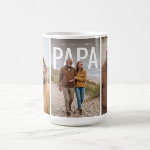 Caneca De Café Colagem de Fotos Amor Você Muito Papai PhotoPop