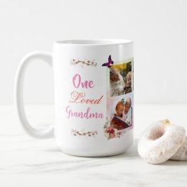 Caneca De Café Colagem de Fotos Avó Amor Feminino Personalizada