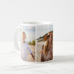 Caneca De Café Colagem de Fotos da Coluna 3 - Grade Moderna Verti