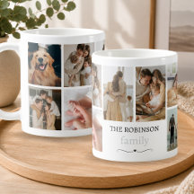 Colagem de Fotos da Família com Texto Personalizad