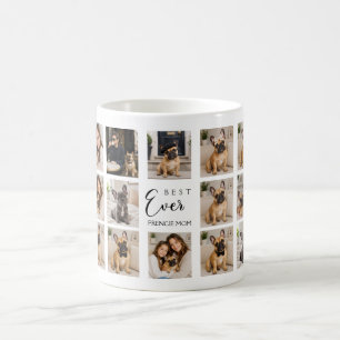 Caneca De Café Colagem de fotos da mãe com Bulldog Francês
