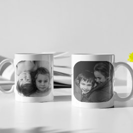 Caneca De Café Colagem de Fotos da Mamãe Moderna