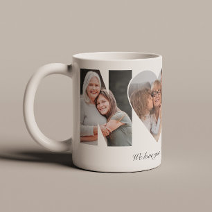 Caneca De Café Colagem de Fotos da Nana Presente dos Avós para os