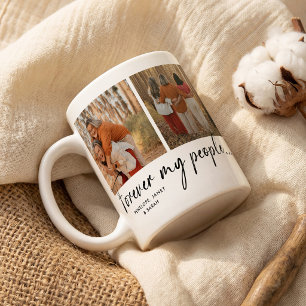 Caneca De Café Colagem de Fotos de Amizade 'Para sempre meu pesso