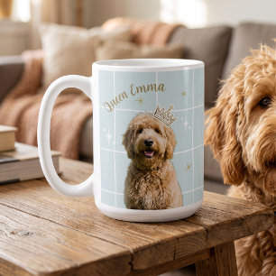 Caneca De Café Colagem de Fotos de Animais Personalizada Coroa Re
