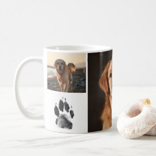 Caneca De Café Colagem de Fotos de Cachorro Personalizadas Adoráv