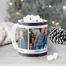 Colagem de Fotos de Natal Personalizada de Xadrez 